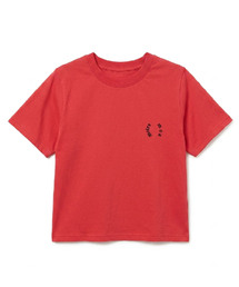 moire blank tee - red
