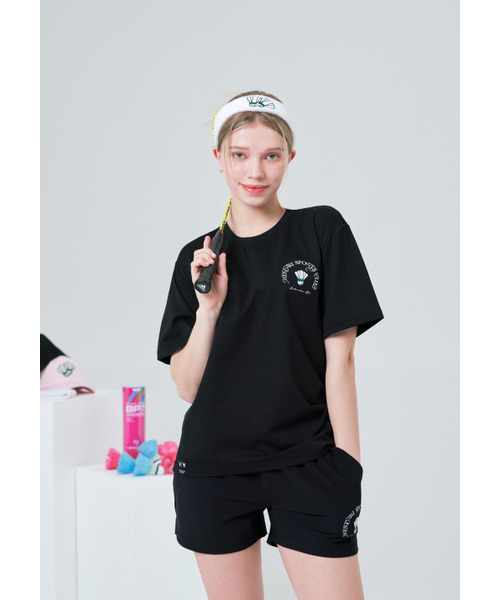 MESTARI(メスタリ)の「バドミントンボーイ オーバーサイズ(男女共用)機能Tシャツ CT5007 ブラック(Tシャツ/カットソー・レディース・その他・SMALL/MEDIUM/LARGE/X-LARGE/XX-LARGE/X-SMALL/XXX-LARGE)」の1枚目の写真
