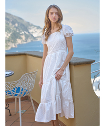 LANGNLU（ラングアンドルー）の「VINCI Lace Long Dress(VINCI)_IVORY（ワンピース）」