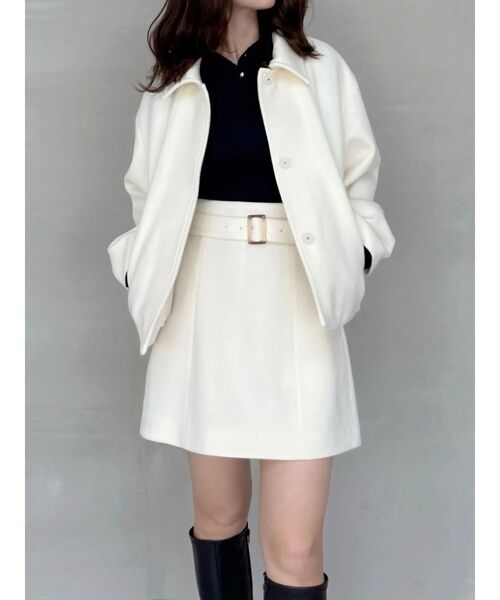 MERCURYDUO（マーキュリーデュオ）の「【セットアップ着用可】ビッグリボンショートコート（その他アウター・レディース・ベビーピンク/アイボリー・FREE）」の9枚目の写真