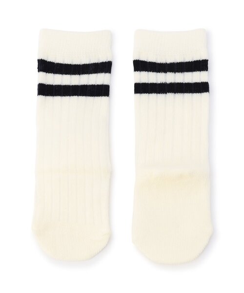 BREEZE（ブリーズ）の「おめかしベビーハイソックス（ベビーシューズ/ベビーソックス・キッズ・ネイビー/アイボリー/ベビーピンク/オフホワイト・12/9）」の3枚目の写真