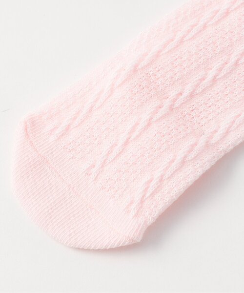 BREEZE（ブリーズ）の「おめかしベビーハイソックス（ベビーシューズ/ベビーソックス・キッズ・ネイビー/アイボリー/ベビーピンク/オフホワイト・12/9）」の6枚目の写真