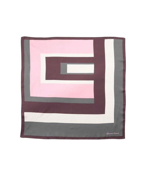 BEAMS HEART（ビームスハート）の「柄 プリント スカーフ（バンダナ/スカーフ・レディース・グレー/ベージュ・ONE SIZE）」の6枚目の写真