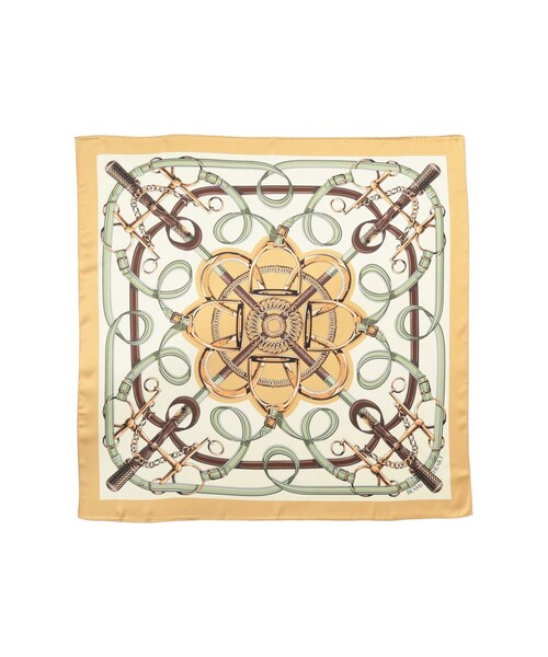 BEAMS HEART（ビームスハート）の「柄 プリント スカーフ（バンダナ/スカーフ・レディース・グレー/ベージュ・ONE SIZE）」の4枚目の写真