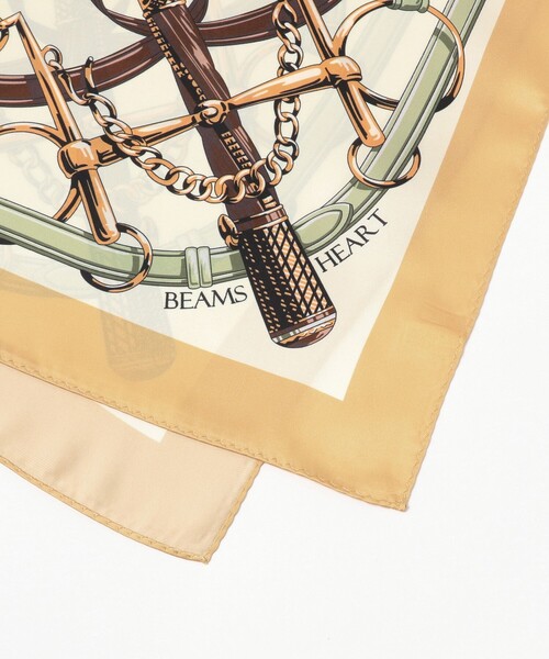 BEAMS HEART（ビームスハート）の「柄 プリント スカーフ（バンダナ/スカーフ・レディース・グレー/ベージュ・ONE SIZE）」の3枚目の写真
