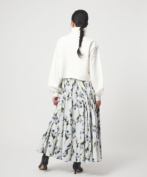 EMMEL REFINES（エメルリファインズ）の「＜EMMEL REFINES＞EM ウラケ ハーフジップ プルオーバー（スウェット・レディース・グレー/ホワイト/ピンク・FREE）」の16枚目の写真