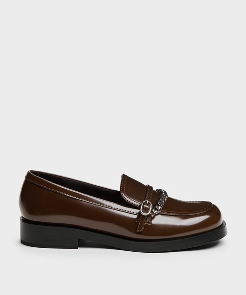 CHARLES & KEITH(チャールズ & キース)の「Georgie ジョージ チェーンローファー(ローファー・レディース・ブラック系その他7/ダークブラウン・25cm/24.5cm/22.5cm/23.5cm/23cm/25.5cm)」の6枚目の写真