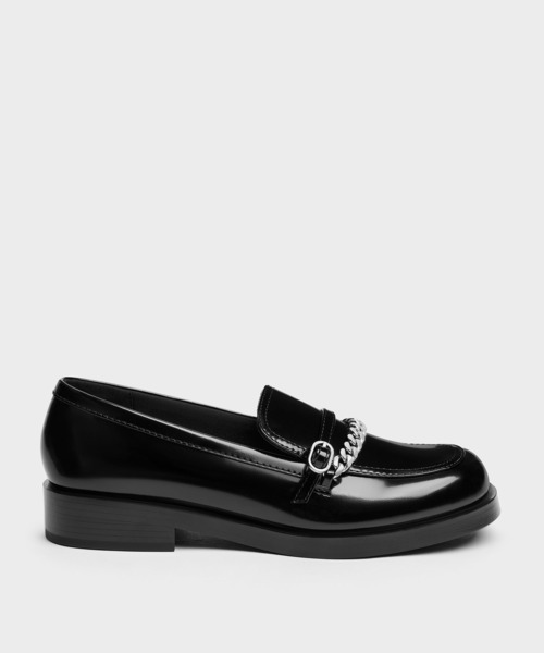 CHARLES & KEITH(チャールズ & キース)の「Georgie ジョージ チェーンローファー(ローファー・レディース・ブラック系その他7/ダークブラウン・25cm/24.5cm/22.5cm/23.5cm/23cm/25.5cm)」の16枚目の写真