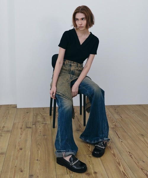 CHARLES & KEITH(チャールズ & キース)の「Georgie ジョージ チェーンローファー(ローファー・レディース・ブラック系その他7/ダークブラウン・25cm/24.5cm/22.5cm/23.5cm/23cm/25.5cm)」の15枚目の写真