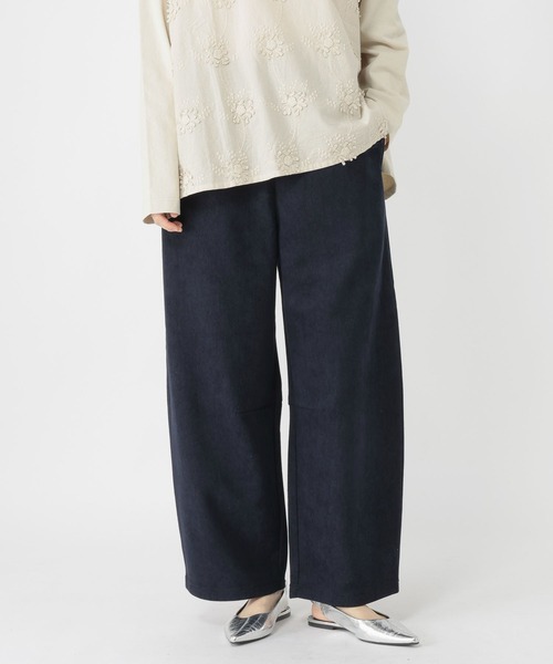 studio CLIP（スタディオクリップ）の「ボンディングカーブパンツ（その他パンツ・レディース・チャコール/ベージュ/ネイビー/ライトグレー・FREE）」の4枚目の写真