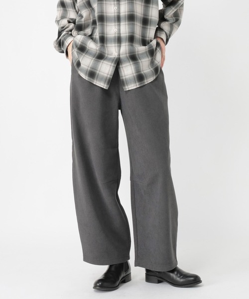 studio CLIP（スタディオクリップ）の「ボンディングカーブパンツ（その他パンツ・レディース・チャコール/ベージュ/ネイビー/ライトグレー・FREE）」の9枚目の写真