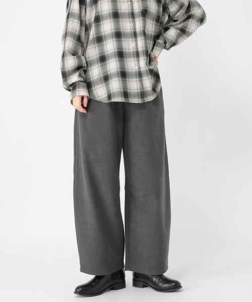 studio CLIP（スタディオクリップ）の「ボンディングカーブパンツ（その他パンツ・レディース・チャコール/ベージュ/ネイビー/ライトグレー・FREE）」の10枚目の写真