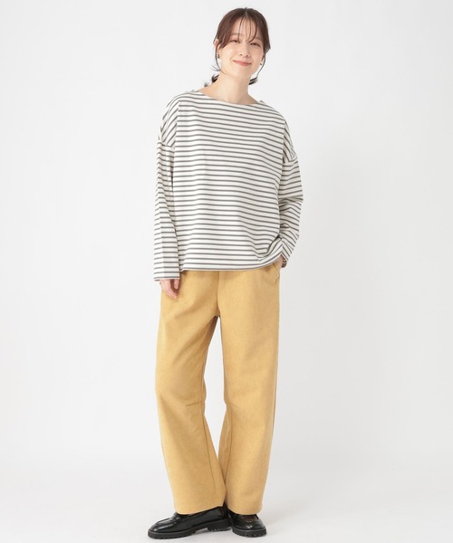 studio CLIP（スタディオクリップ）の「ボンディングカーブパンツ（その他パンツ・レディース・チャコール/ベージュ/ネイビー/ライトグレー・FREE）」の15枚目の写真