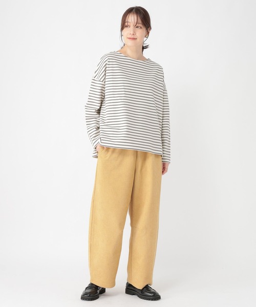 studio CLIP（スタディオクリップ）の「ボンディングカーブパンツ（その他パンツ・レディース・チャコール/ベージュ/ネイビー/ライトグレー・FREE）」の16枚目の写真