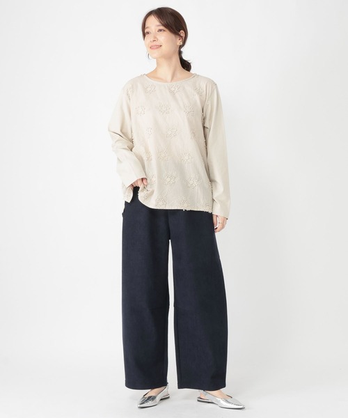 studio CLIP（スタディオクリップ）の「ボンディングカーブパンツ（その他パンツ・レディース・チャコール/ベージュ/ネイビー/ライトグレー・FREE）」の20枚目の写真