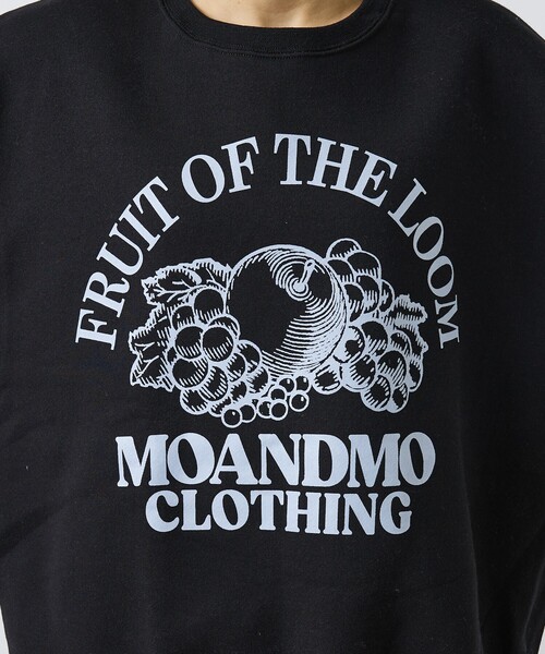 FRUIT OF THE LOOM(フルーツオブザルーム)の「【MOANDMO CLOHING × FRUIT OF THE LOOM】CREW SWEAT/限定コラボレーションクルースウェット/ユニセックス(スウェット・メンズ・ネイビー/グレー/ブラック・M/L/XL)」の14枚目の写真