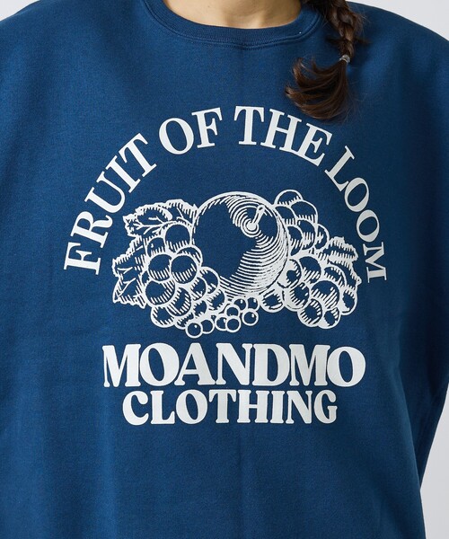 FRUIT OF THE LOOM(フルーツオブザルーム)の「【MOANDMO CLOHING × FRUIT OF THE LOOM】CREW SWEAT/限定コラボレーションクルースウェット/ユニセックス(スウェット・メンズ・ネイビー/グレー/ブラック・M/L/XL)」の4枚目の写真