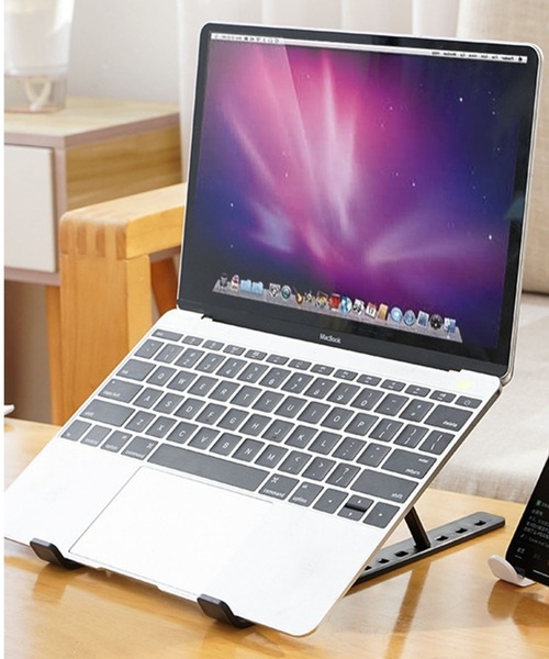 CALIFORNIA OUTFITTERS(カリフォルニア アウトフィッターズ)の「12D50-NM 折りたたみ式 ノートPCスタンド(PCグッズ・レディース・ホワイト/ブラック・ONESIZE)」の7枚目の写真