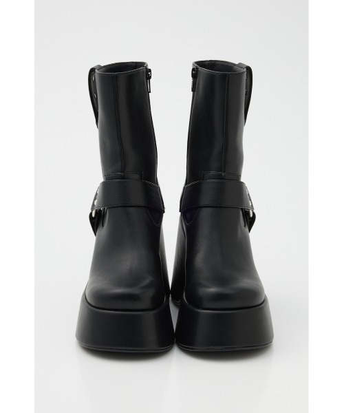 rienda（リエンダ）の「エンジニアウェッジヒールショートブーツ 春服（ブーツ・レディース・アイボリー/ブラック・SMALL/MEDIUM/LARGE）」の13枚目の写真