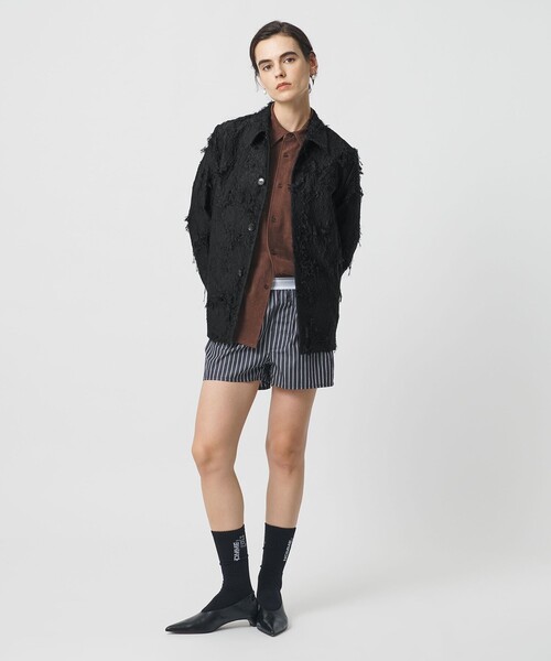 セール】＜H＞ジャカード ボクシー ブルゾン（その他アウター）｜H