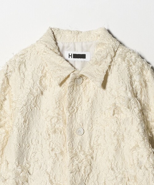 H　BEAUTY&YOUTH UNITED ARROWS（エイチビューティーアンドユースユナイテッドアローズ）の「＜H＞ジャカード ボクシー ブルゾン（その他アウター・レディース・ブラック/オフホワイト・S/M）」の7枚目の写真