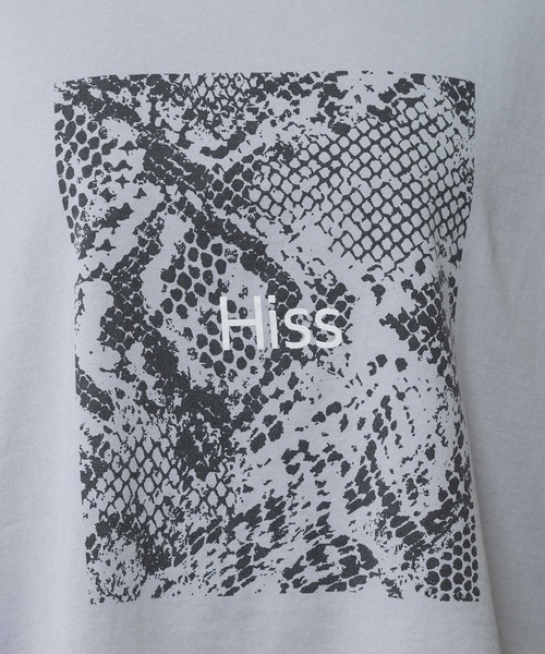 Munich（ミューニック）の「コットンジャージパイソン柄プリントTシャツ（Tシャツ/カットソー・レディース・ライトグレー/ホワイト/モカ・FREE）」の19枚目の写真