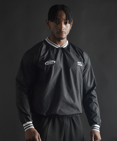 PHERMENON（フェルメノン）の「エアウーブンピステロングスリーブ - ブラック（Tシャツ/カットソー・メンズ・ブラック・1/2/3）」の3枚目の写真