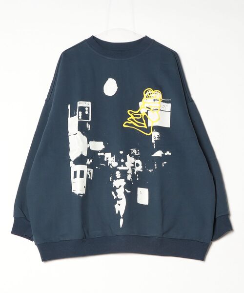 PRESTIGE APPAREL(プレステージアパレル)の「PRESTIGE APPAREL NAKED RUNNER BIG SWEAT(スウェット・メンズ・ダークネイビー・SMALL/MEDIUM)」の1枚目の写真