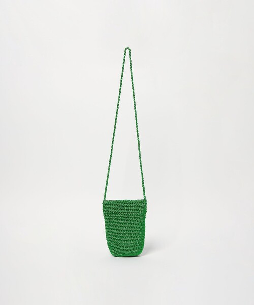 green label relaxing(グリーンレーベルリラクシング)の「メタリックヤーン ポシェット / ショルダーバッグ(ショルダーバッグ・レディース・シルバー/ケリーグリーン/ブラック・FREE)」の5枚目の写真