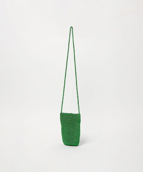 green label relaxing(グリーンレーベルリラクシング)の「メタリックヤーン ポシェット / ショルダーバッグ(ショルダーバッグ・レディース・シルバー/ケリーグリーン/ブラック・FREE)」の6枚目の写真