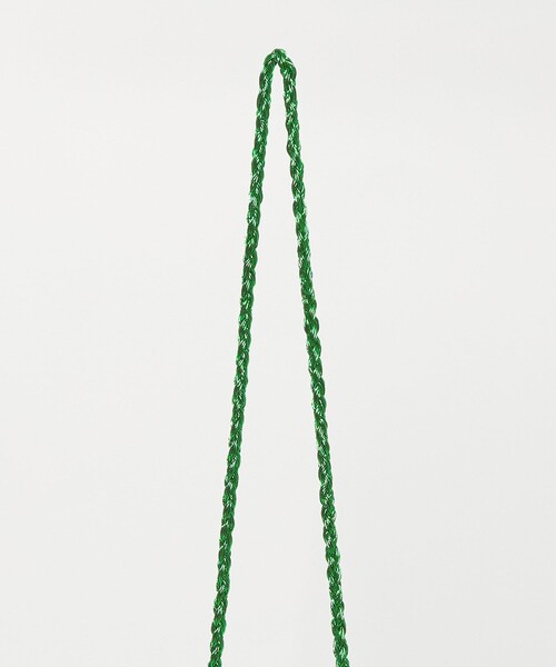green label relaxing(グリーンレーベルリラクシング)の「メタリックヤーン ポシェット / ショルダーバッグ(ショルダーバッグ・レディース・シルバー/ケリーグリーン/ブラック・FREE)」の7枚目の写真