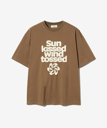 ECORR（エコル）の「SUNKISSED ボリュームプリント半袖Tシャツ_ブラウン（Tシャツ/カットソー）」