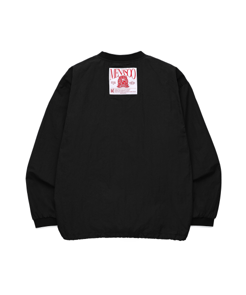 MENASOO(ミナス)の「HEARTTRACK VNECK NYLON ANORAK JACKET_BLACK(ナイロンジャケット・レディース・ブラック・F)」の10枚目の写真