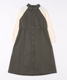 MKD.ZAKKA（エムケーディーザッカ）の「異素材切替シャツワンピース（シャツワンピース）」