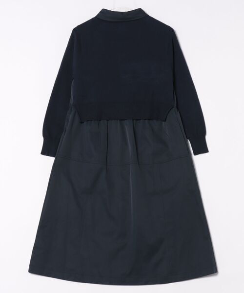 Pt18kg(プラチナイチハチキログラム)の「異素材切替シャツワンピース(シャツワンピース・レディース・ネイビー/モカ/カーキ・FREE)」の4枚目の写真