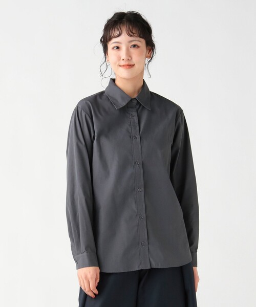 BEAMS HEART(ビームスハート)の「フリルビスチェ セットシャツ(シャツ/ブラウス・レディース・ホワイト/サックスブルー/チャコールグレー・FREE)」の21枚目の写真