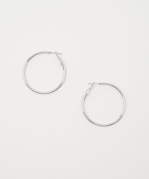 CITEN（シテン）の「＜CITEN＞ステンレスフープピアス（ピアス（両耳用）・レディース・シルバー/ゴールド・FREE）」の3枚目の写真