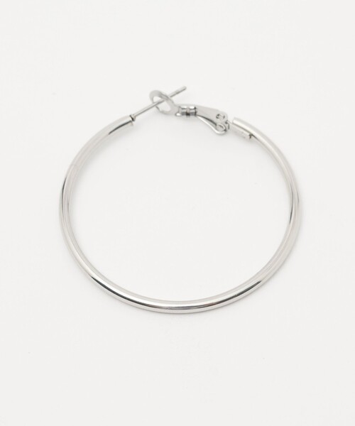 CITEN（シテン）の「＜CITEN＞ステンレスフープピアス（ピアス（両耳用）・レディース・シルバー/ゴールド・FREE）」の4枚目の写真