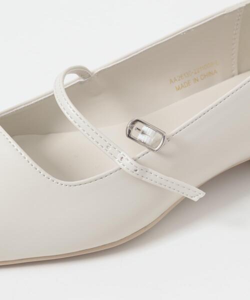 SENSE OF PLACE by URBAN RESEARCH（センスオブプレイスバイアーバンリサーチ）の「『抗菌』ポインテッドフラットパンプス（パンプス・レディース・アイボリー/ブラック・LARGE/MEDIUM/SMALL）」の17枚目の写真