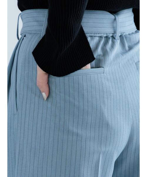 Te chichi（テチチ）の「ピンストライプタックワイドパンツ（その他パンツ・レディース・ベージュ/ブルー・F）」の18枚目の写真