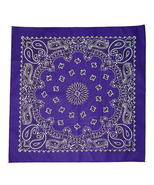 HAV-A-HANK（ハバハンク ）の「●HAV-A-HANK●PAISLEY　BANDANNA（バンダナ/スカーフ・メンズ・シルバー/ネイビー系/ブラック×レッド/ネイビー/パープル/カーキ/ブラック/バーガンディー/グリーン/チャコールグレー/レッド/ホワイト・FREE）」の9枚目の写真