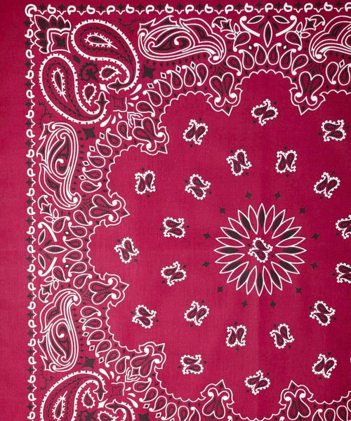 HAV-A-HANK（ハバハンク ）の「●HAV-A-HANK●PAISLEY　BANDANNA（バンダナ/スカーフ・メンズ・シルバー/ネイビー系/ブラック×レッド/ネイビー/パープル/カーキ/ブラック/バーガンディー/グリーン/チャコールグレー/レッド/ホワイト・FREE）」の13枚目の写真