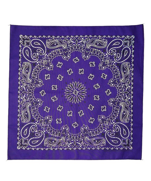 HAV-A-HANK（ハバハンク ）の「●HAV-A-HANK●PAISLEY　BANDANNA（バンダナ/スカーフ・メンズ・シルバー/ネイビー系/ブラック×レッド/ネイビー/パープル/カーキ/ブラック/バーガンディー/グリーン/チャコールグレー/レッド/ホワイト・FREE）」の17枚目の写真