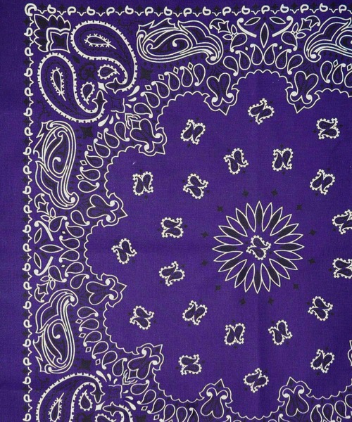 HAV-A-HANK（ハバハンク ）の「●HAV-A-HANK●PAISLEY　BANDANNA（バンダナ/スカーフ・メンズ・シルバー/ネイビー系/ブラック×レッド/ネイビー/パープル/カーキ/ブラック/バーガンディー/グリーン/チャコールグレー/レッド/ホワイト・FREE）」の19枚目の写真