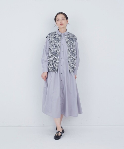 ADIEU TRISTESSE(アデュートリステス)の「綿ポリエステルワンピース(ワンピース・レディース・グレー/ベージュ・38)」の19枚目の写真