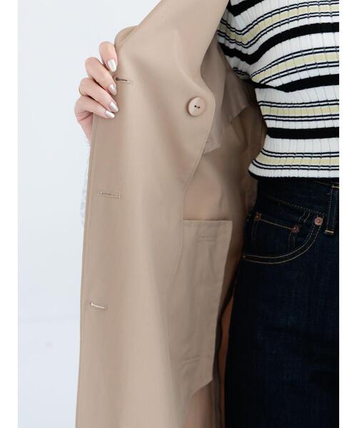 Te chichi（テチチ）の「ロングトレンチジレ（ベスト・レディース・ベージュ・F）」の8枚目の写真