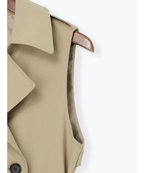 Te chichi（テチチ）の「ロングトレンチジレ（ベスト・レディース・ベージュ・F）」の12枚目の写真