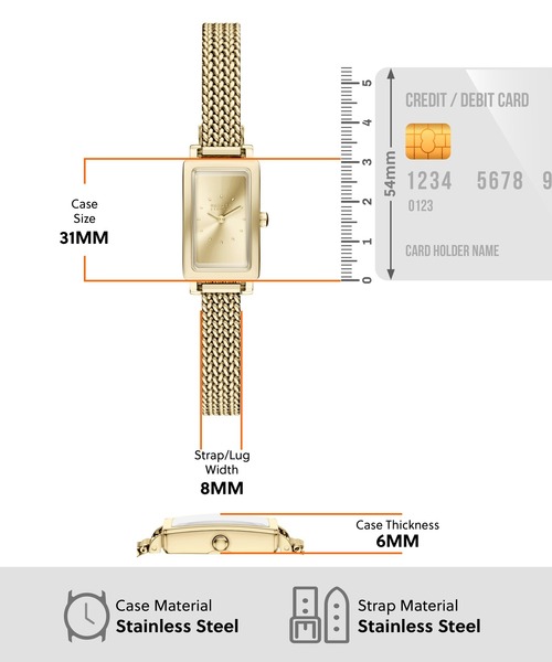 SKAGEN(スカーゲン)の「スカーゲン 腕時計 レディース アナログ ステンレス SKW3178(アナログ腕時計・レディース・ゴールド・FREE)」の6枚目の写真