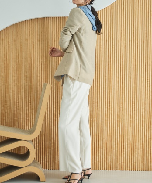 Doux archives(ドゥアルシーヴ)の「【26SS先行予約】シアーテーラードジャケット(テーラードジャケット・レディース・グレー/ブラック/ベージュ・FREE)」の5枚目の写真