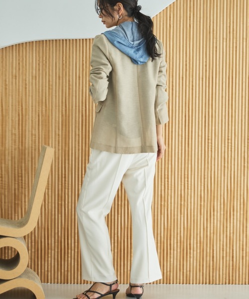 Doux archives(ドゥアルシーヴ)の「【26SS先行予約】シアーテーラードジャケット(テーラードジャケット・レディース・グレー/ブラック/ベージュ・FREE)」の6枚目の写真